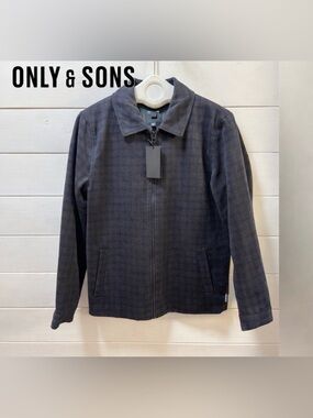 ONLY & SONS Zip-Up Jacket - Size S - NWT
